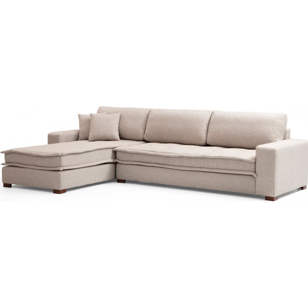 Lena divansoffa vänster - Sandbeige - Tygsoffor, Soffor