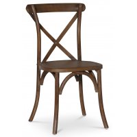 Paris vintage stol med kryss - Vintage brun Paris vintage stol med kryss - Vintage brun