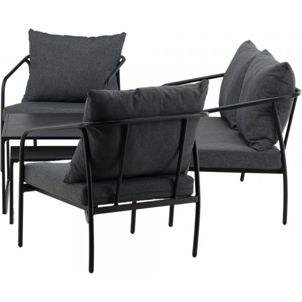 Sopot soffgrupp - Svart/Grå Sopot soffgrupp - Svart/Grå