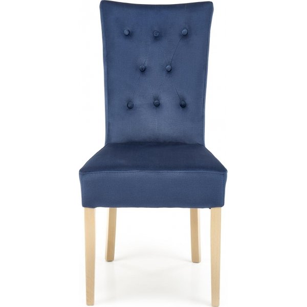 Chaise de salle à manger Vermont - Bleu/chêne Chaise de salle à manger Vermont - Bleu/chêne