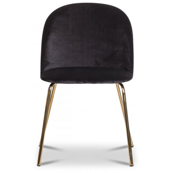Giovani velvet stol - Svart/Mässing Giovani velvet stol - Svart/Mässing