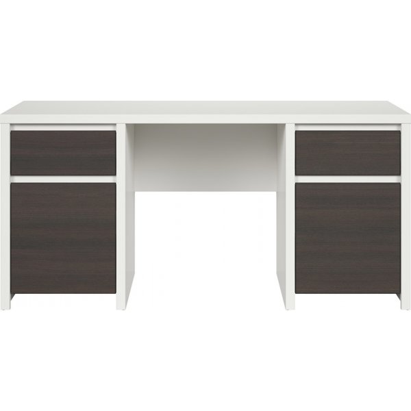 Kaspian skrivbord 160 x 65 cm - Vit/wenge Kaspian skrivbord 160 x 65 cm - Vit/wenge