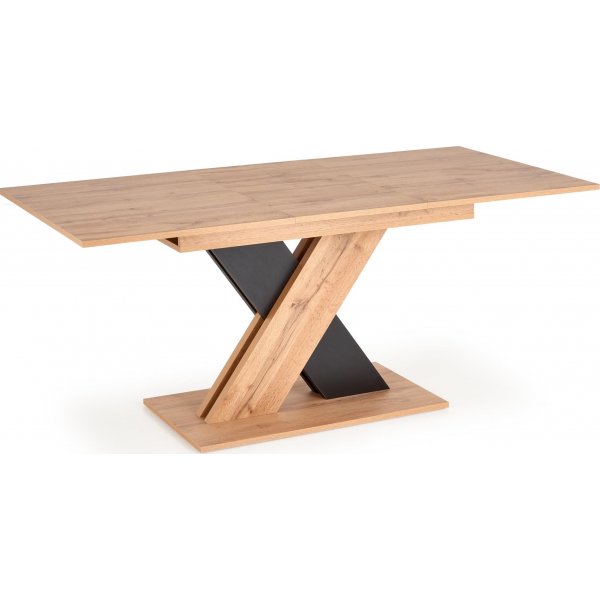 Table à manger River 130-175 cm - Chêne Wotan/noir Table à manger River 130-175 cm - Chêne Wotan/noir