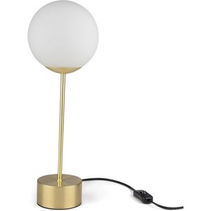 Bordslampa glob hög - Guld/vit