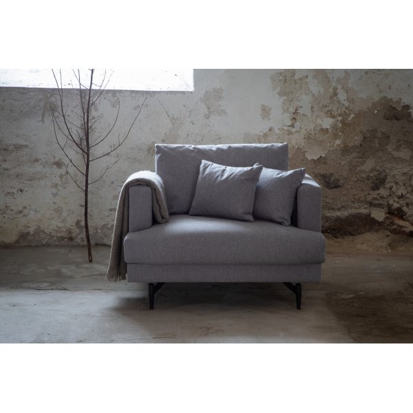 Hedlunda fauteuil - Grijs + Vlekverwijderaar voor meubels Hedlunda fauteuil - Grijs + Vlekverwijderaar voor meubels