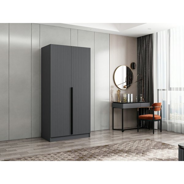 Armoire Cikani 90x52x210 cm - Anthracite