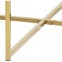 Alisma soffbord 80 cm - Brun marmor/guld