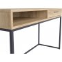 Gamla konsolbord 130,5 x 45,5 cm - Ek/grafit