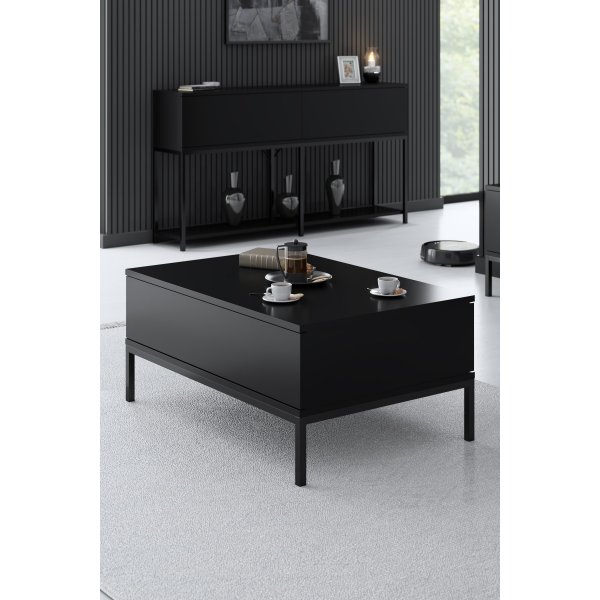 Lord soffbord 90 x 60 cm - Svart Lord soffbord 90 x 60 cm - Svart