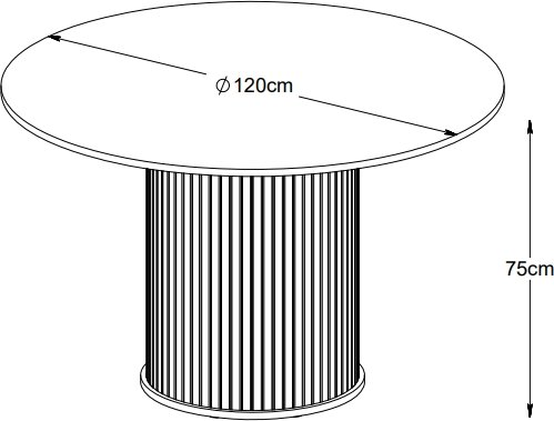 Table ronde Mood en chêne - Ø120 cm Table ronde Mood en chêne - Ø120 cm