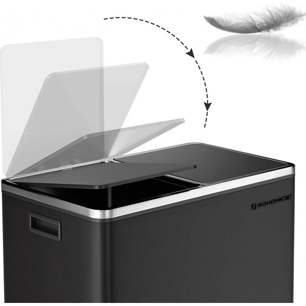 Daloa soptunna 60 l - Svart