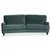 Kvarsebo Howard 3-sits svängd soffa - Mintgrön (Sammet)
