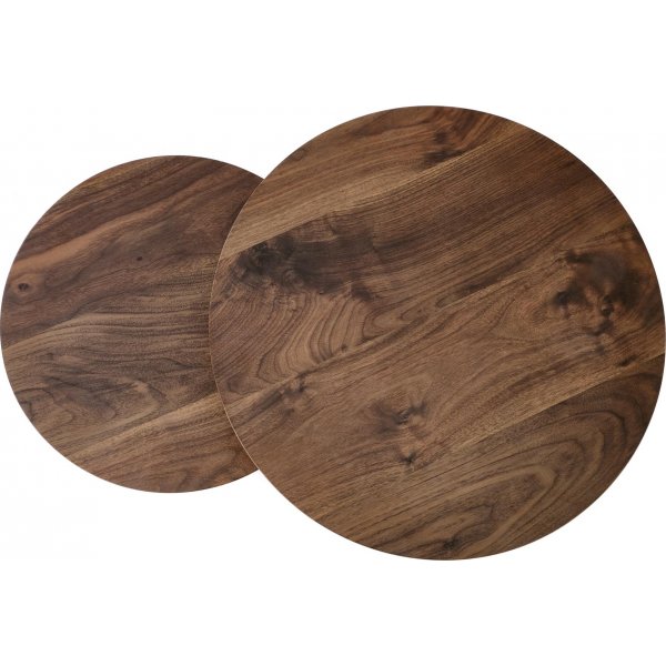 Satsbord valnöt/svart Ø43/53 cm - Tore Satsbord valnöt/svart Ø43/53 cm - Tore