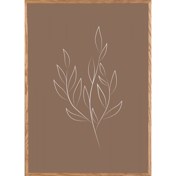 Poster - Drawed leaf Poster - Drawed leaf