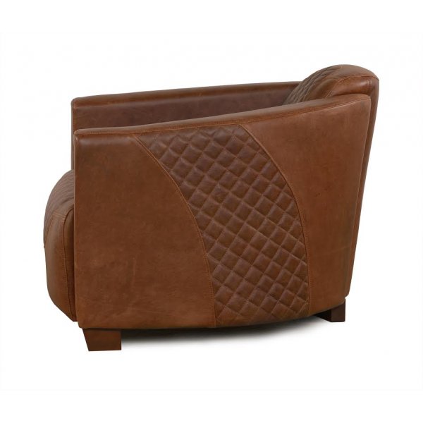 Heritage clubfåtölj i Anilinläder (squares) Heritage clubfåtölj i Anilinläder (squares)
