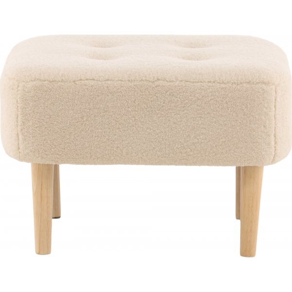 Salina sittpuff - Vit fleece Salina sittpuff - Vit fleece