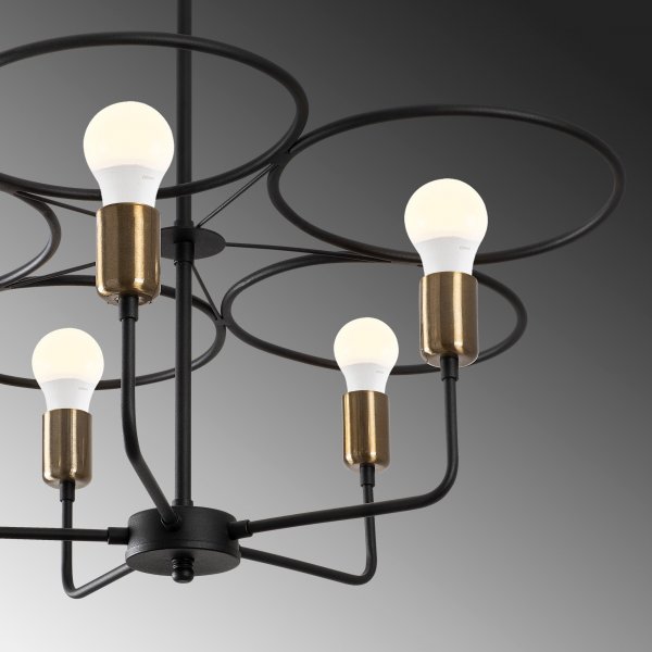 Halo taklampa 1356 - Svart