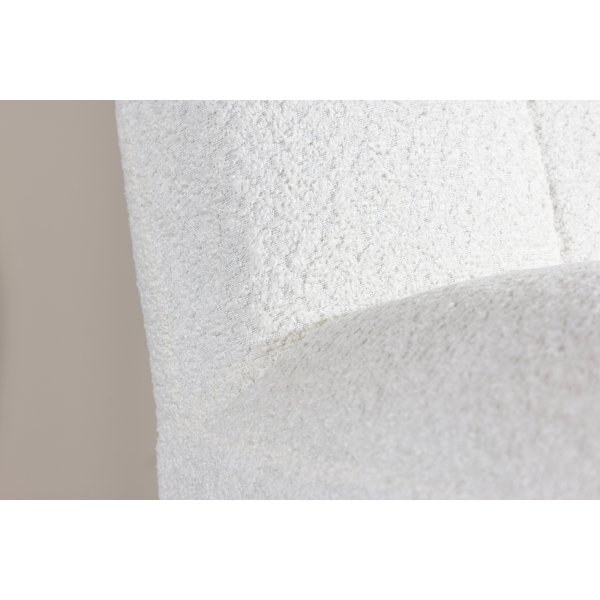 Mahla loungestol - Vit boucl