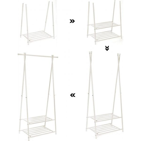 Jeeves Kledingrek - Wit