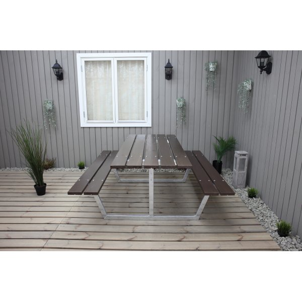 Rustik bänkset utan ryggstöd - Brun Rustik bänkset utan ryggstöd - Brun