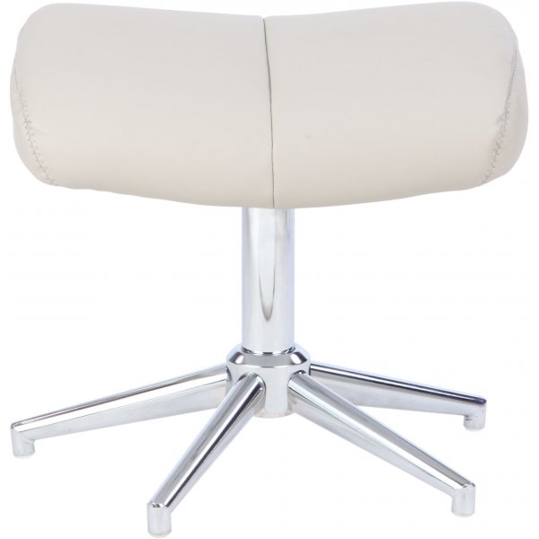 Penglund fåtölj med fotpall - Beige (konstläder) Penglund fåtölj med fotpall - Beige (konstläder)