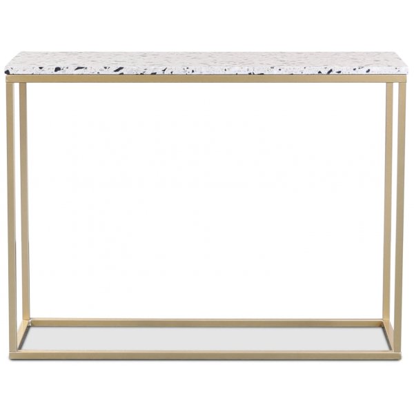 Konsolbord 100 x 35 cm - terrazzo och mässing Konsolbord 100 x 35 cm - terrazzo och mässing