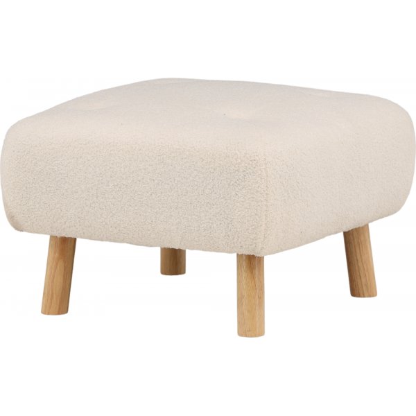 Salina sittpuff - Vit teddy Salina sittpuff - Vit teddy