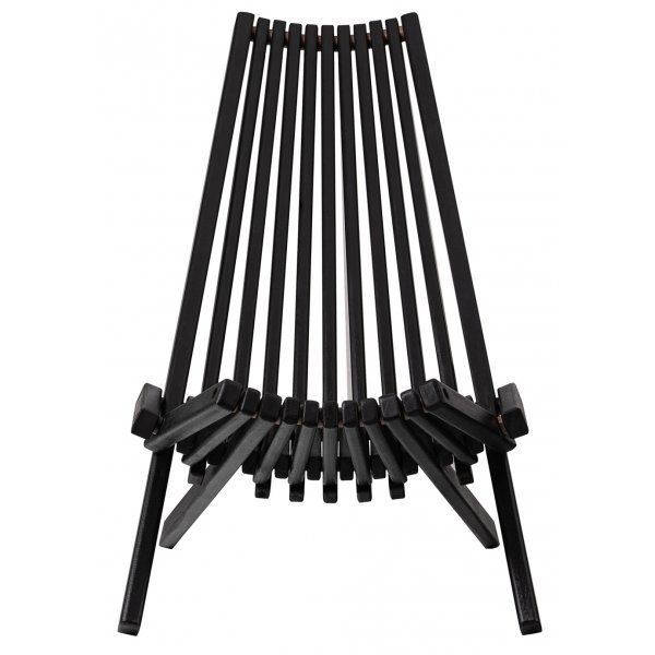 Däckstol svart med nackkudde + Rengöringsmedel för utemöbler Däckstol svart med nackkudde + Rengöringsmedel för utemöbler