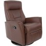 Hjellegjerde Harstad manuell reclinerftlj - Cacao (Lder)