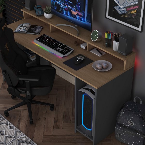 Bureau Ludanto - Noyer/anthracite Bureau Ludanto - Noyer/anthracite