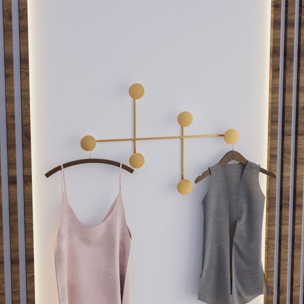 Dama klädhängare - Guld Dama klädhängare - Guld