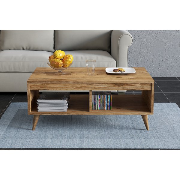 Table basse Meyli 90 x 45 cm - Pin Table basse Meyli 90 x 45 cm - Pin