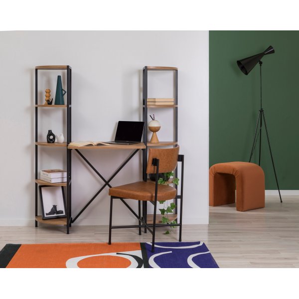 Bureau Aura 139 x 34 cm - Pin/noir