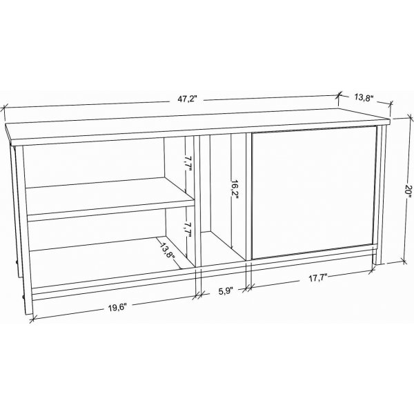 Banc multimédia Neola - Blanc/anthracite Banc multimédia Neola - Blanc/anthracite
