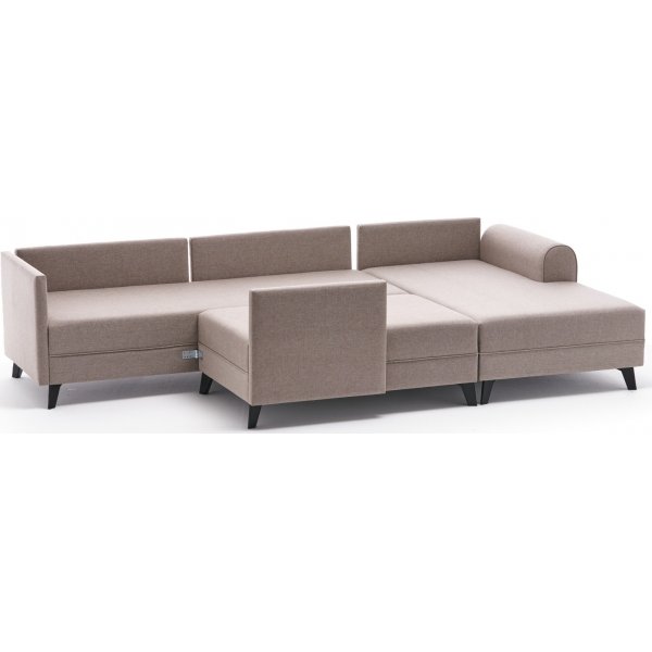 Canapé convertible Bend - Blanc crème Canapé convertible Bend - Blanc crème