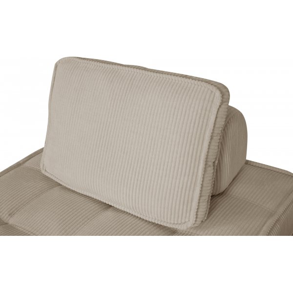 Bäddfåtölj i beige manchester Bäddfåtölj i beige manchester