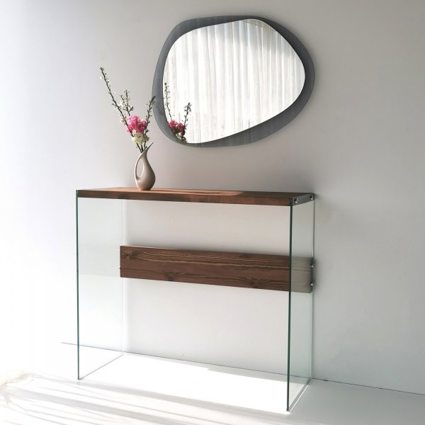 Niagara reliftafel 91 x 37 cm - Walnoot