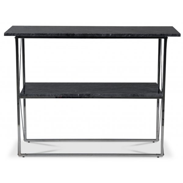 Paladium konsolbord 110 x 35 cm - Krom / Gr marmor