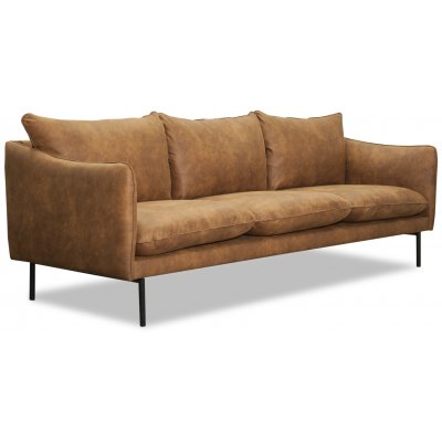 Bjrndal 3-sits soffa - Cognac ecolder