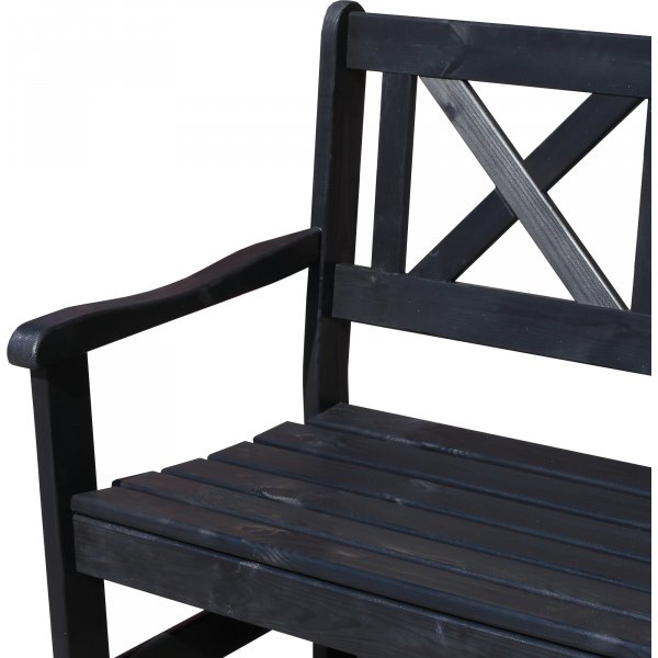 Europe tuinbank 2-zits - Zwart