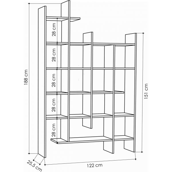Manco bokhylla - Hitit