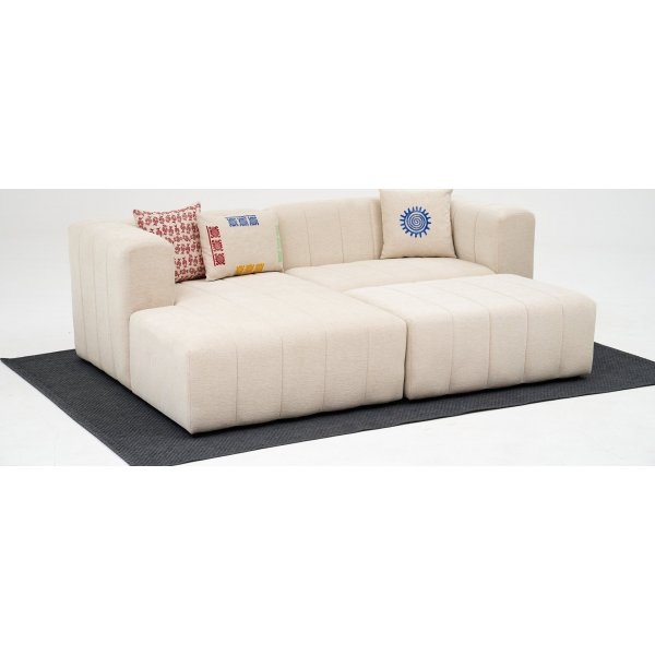 Beyza mini divansoffa v�nster - Cream