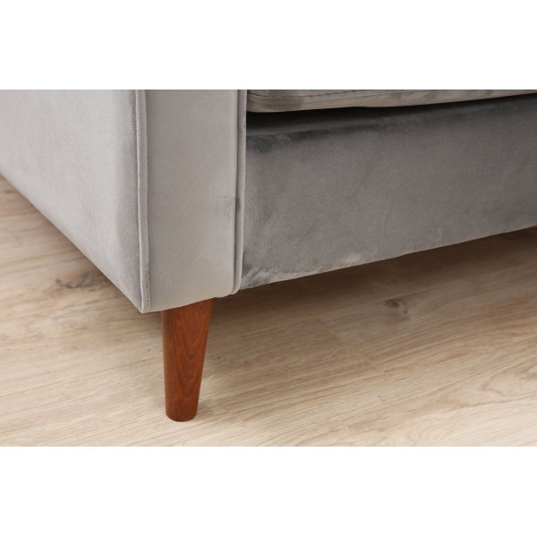 Rome 3-sits soffa - Ljusgr