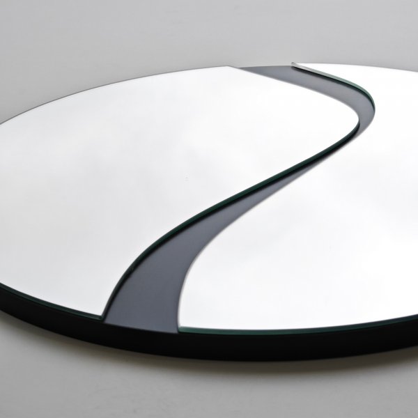 Miroir abstrait 3 - Noir Miroir abstrait 3 - Noir