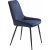 Chaise Carina en velours bleu motif losanges