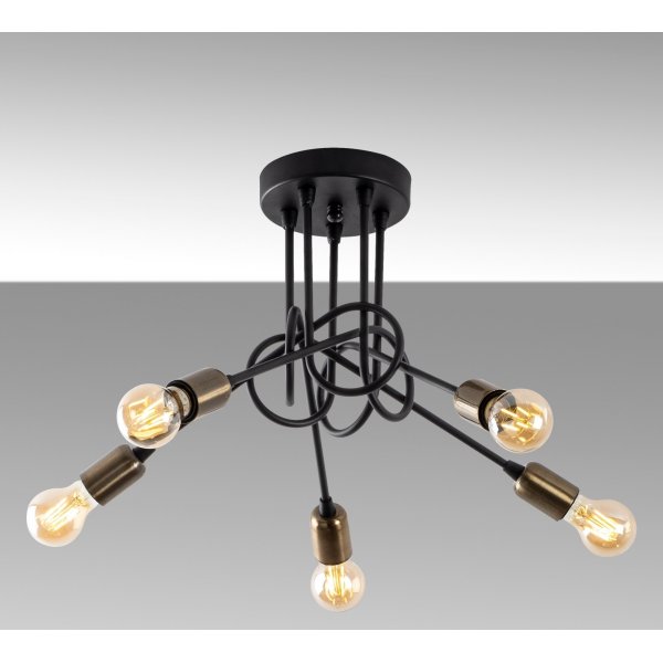 Plafonnier Viral 10880 - Noir/antique