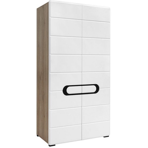 Hagfors garderob - Svart/vit Hagfors garderob - Svart/vit