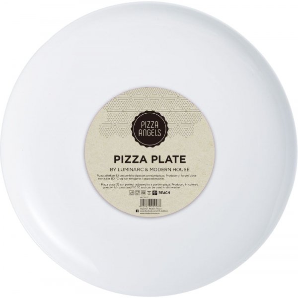 Pizzatallrik Pizza angels - Vit Pizzatallrik Pizza angels - Vit
