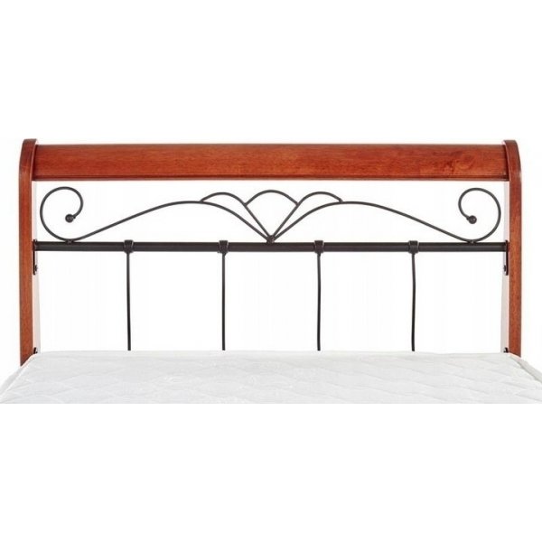 Anika 160x200 cm säng - antik körsbär/svart Anika 160x200 cm säng - antik körsbär/svart