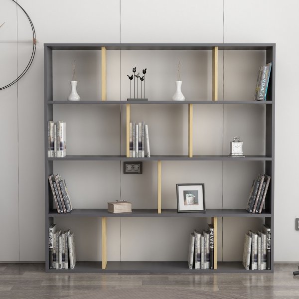 Bibliothque Hodbi - Chne/anthracite